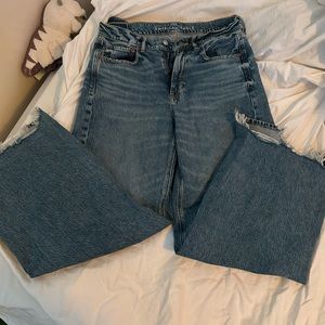 American Eagle Dreamy Drape Super High-Waisted Baggy Wide-Leg Jean